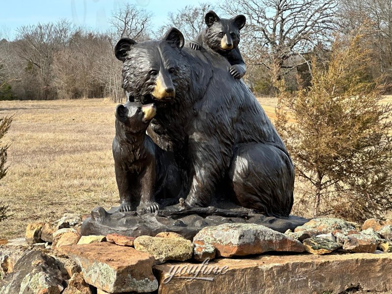 Bear family statue feedback from US