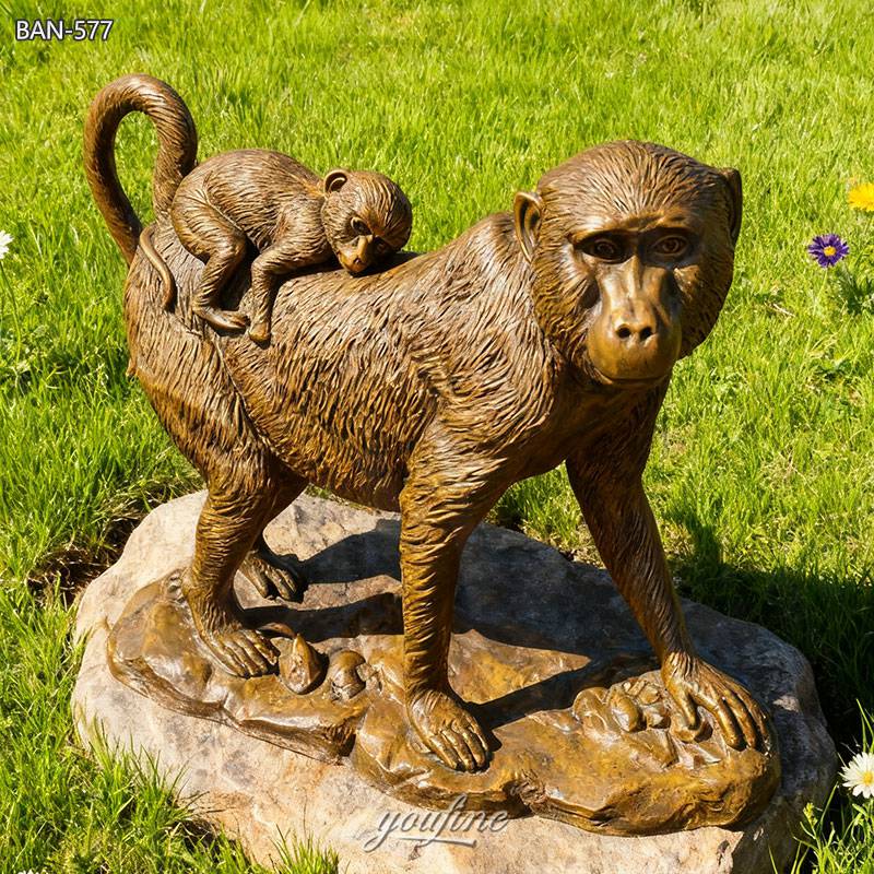 life size monkey sculptue