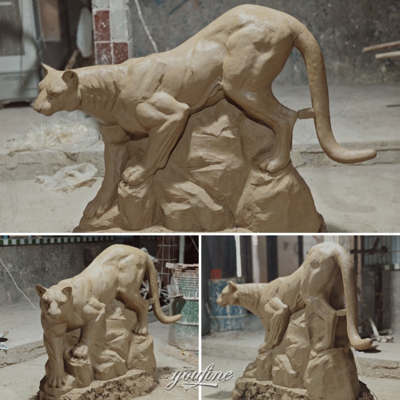 3.7ft Cougar Clay Model