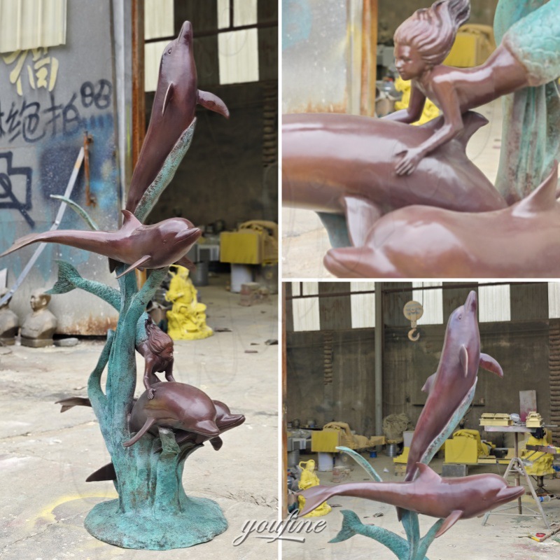 dolphin garden ornaments detail
