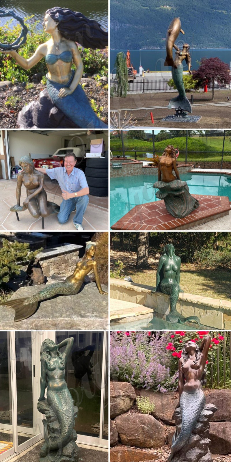 Different Mermaid Statue Feedbacks from YouFine Customers