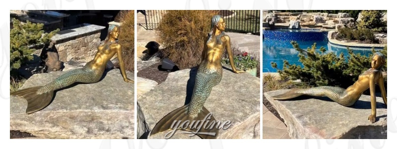 feedback of outdoor mermaid garden statue