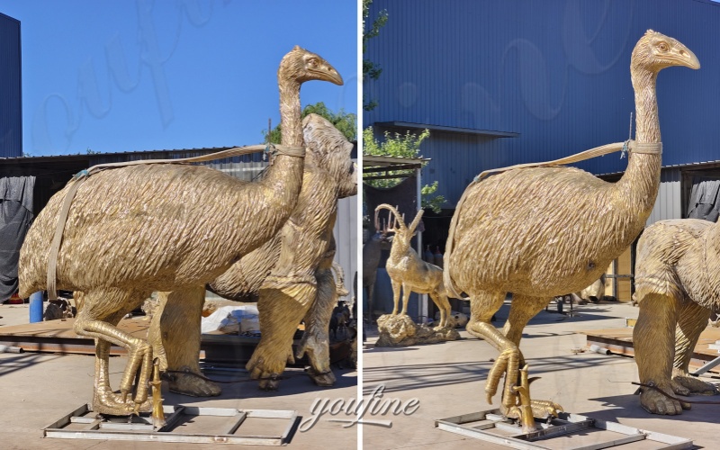 moa sculpture before patina