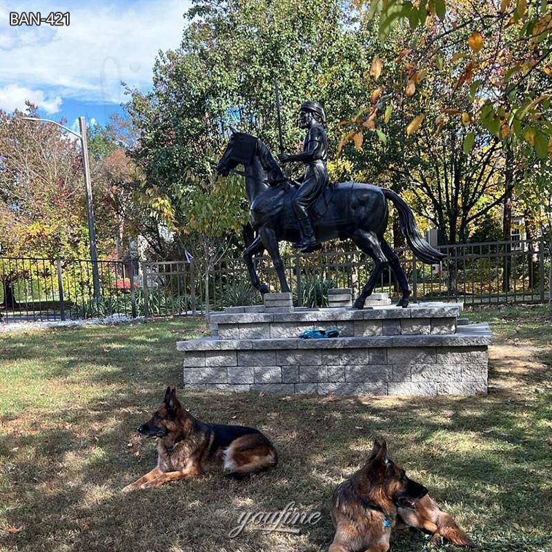 warrior on a horse statue feedback from US