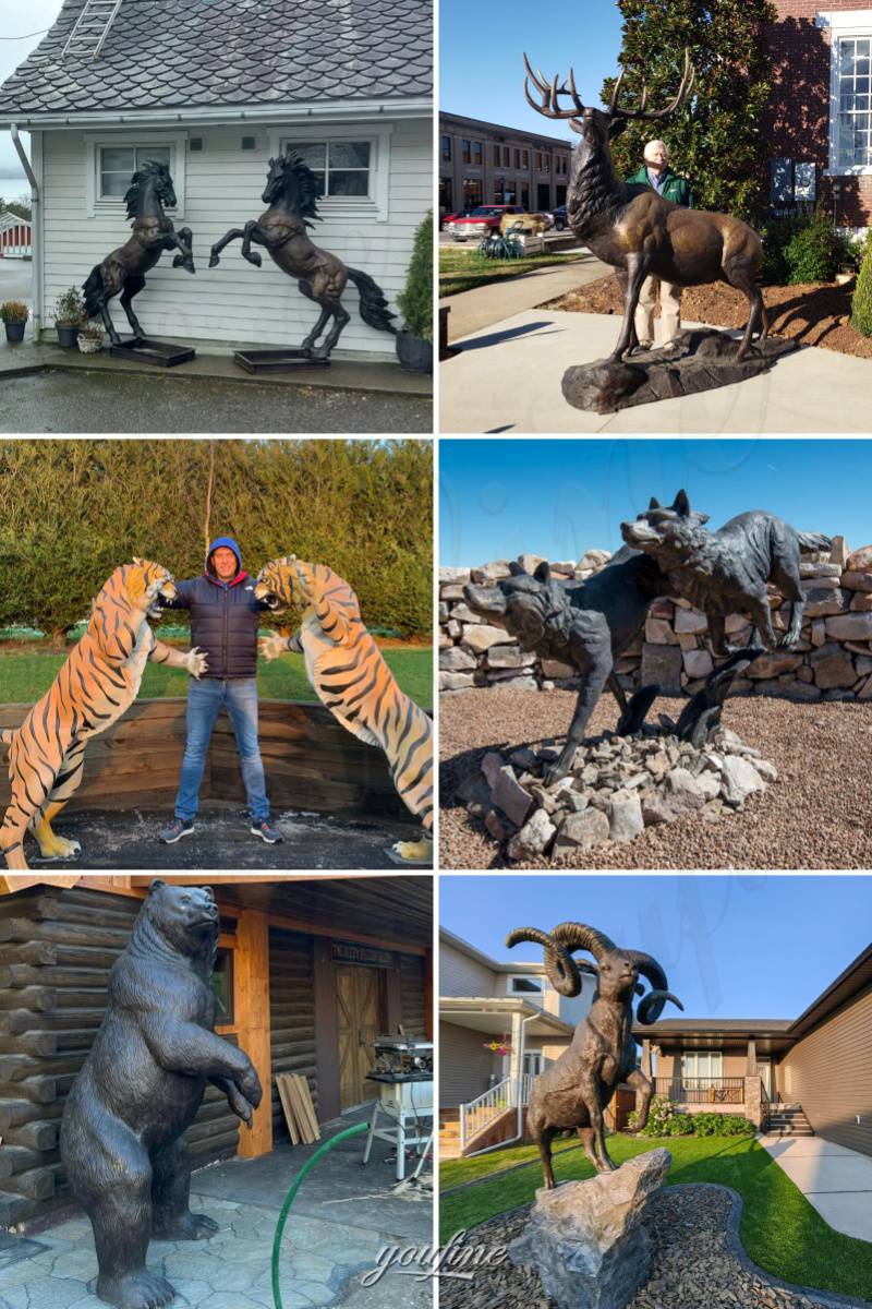 Different Large Bronze Animal Feedback form YouFine Customers
