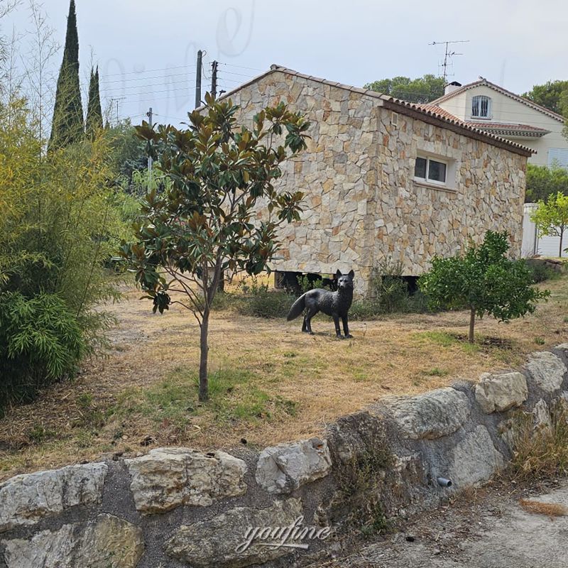 Outdoor Fox Garden Statue Feedback from France