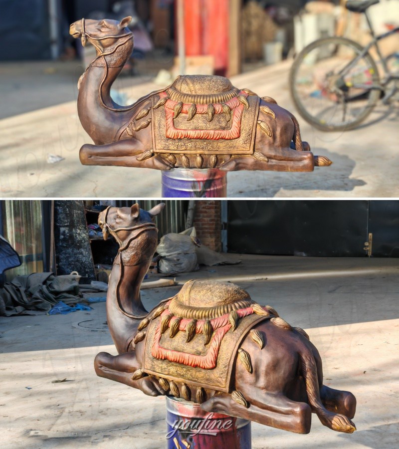 life size camel statue detail