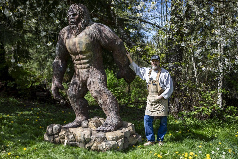 life size sasquatch statue