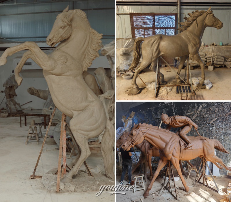 YouFine horse clay model