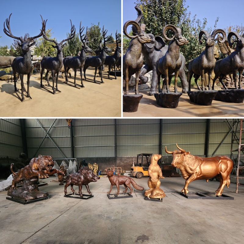 animal lawn statues in YouFine factory