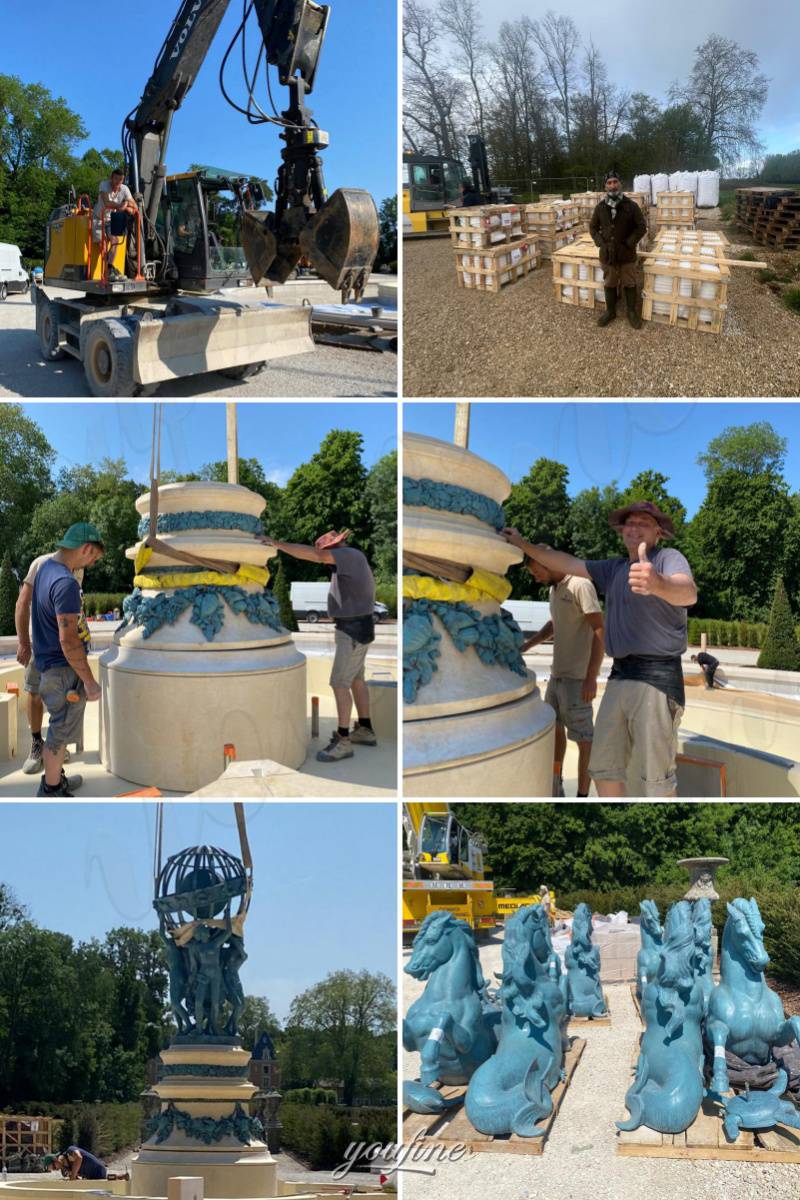bronze horse fountain Customer installation feedback