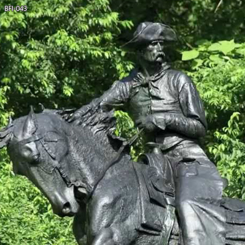 bronze remington horse statue
