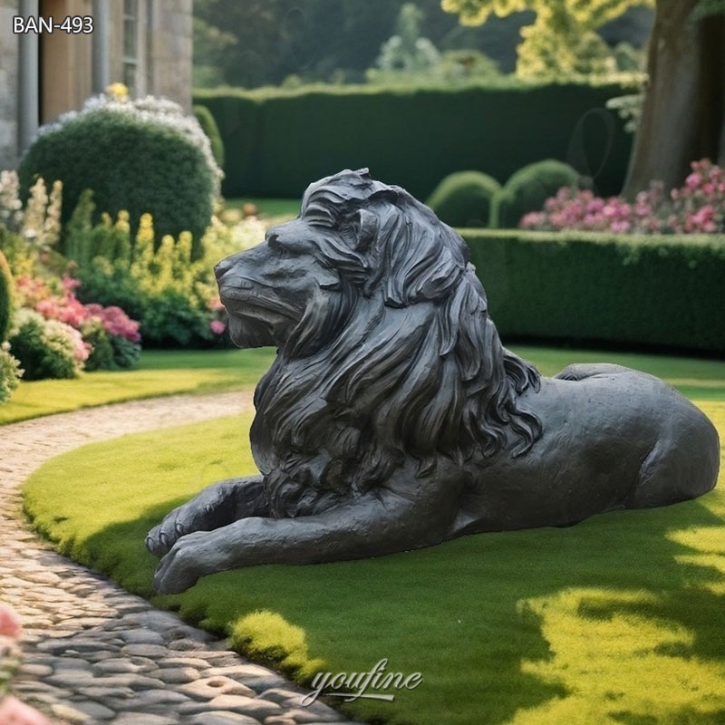 ornamental garden lions