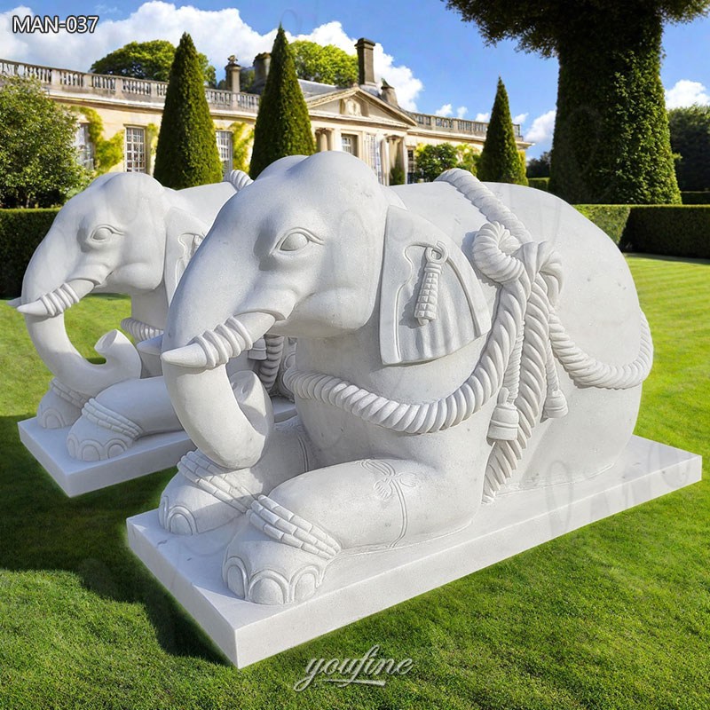 3 foot tall elepaahant marble statue