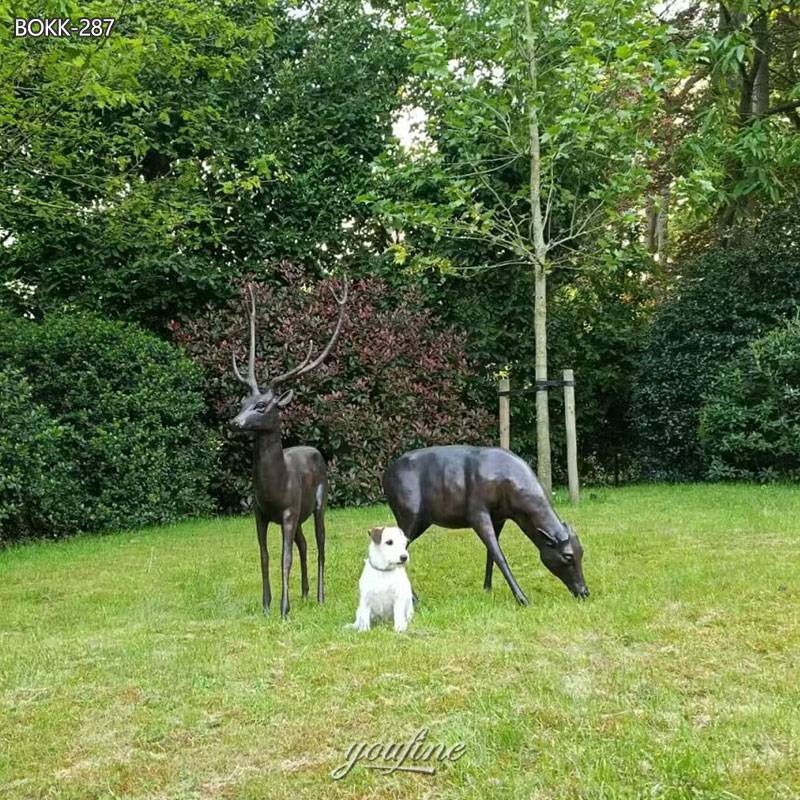 Bronze Deer Yard Statue Belgium Feedback