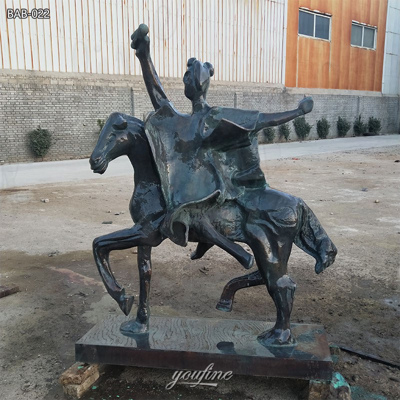 Trajan on Horseback bronze sculpture