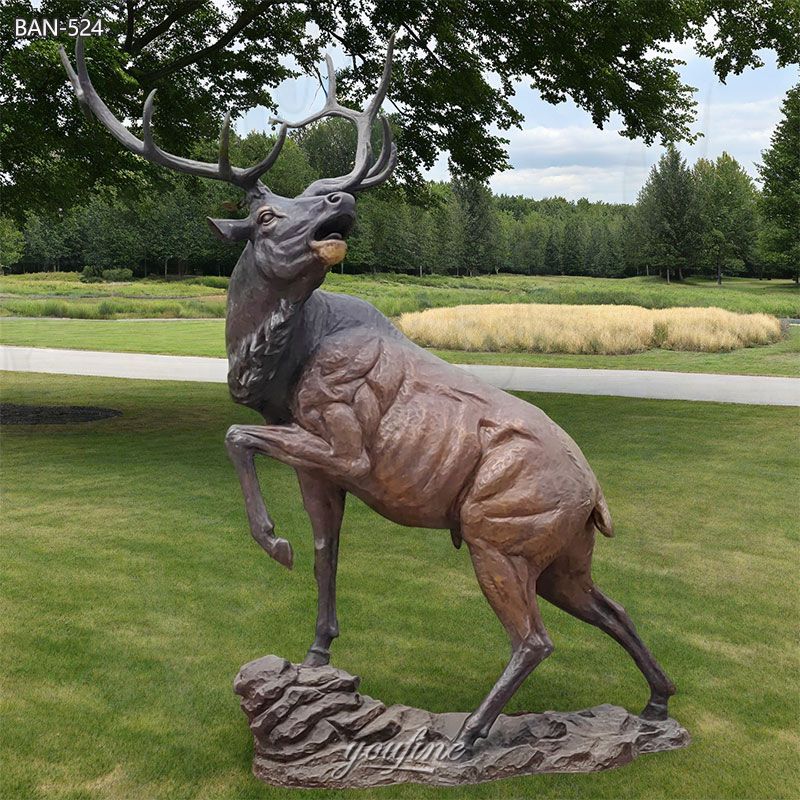 large deer sculpture