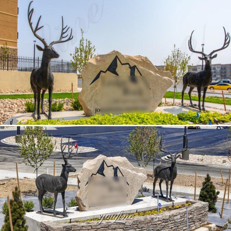 life size bronze stag statue Feedback from YouFine US Customer