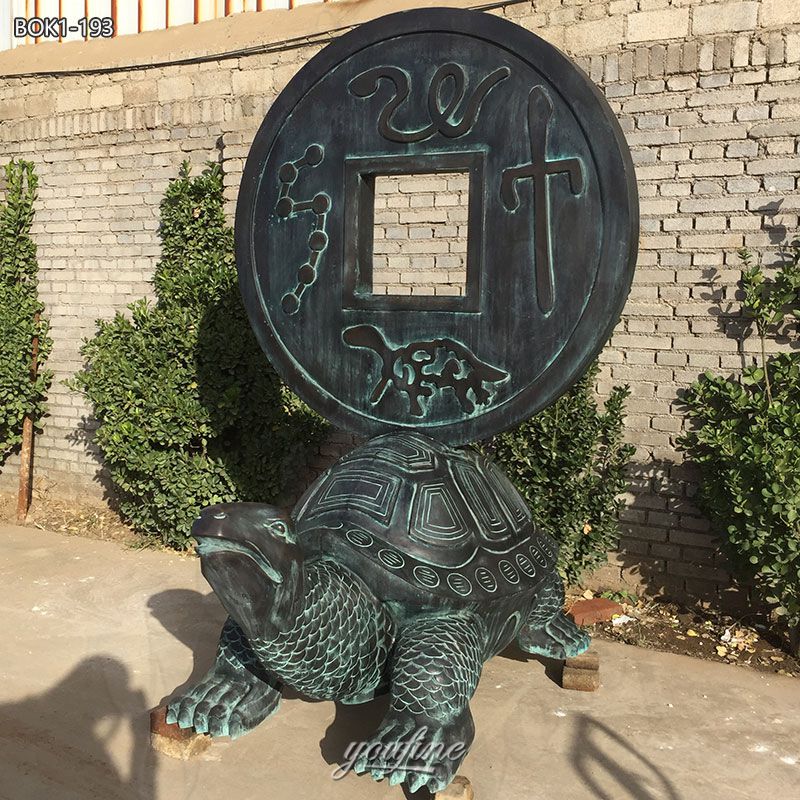 outdoor tortoise statue