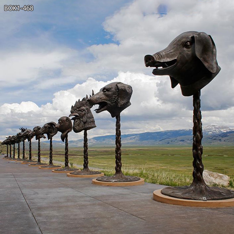 12 chinese zodiac bronze sculpture