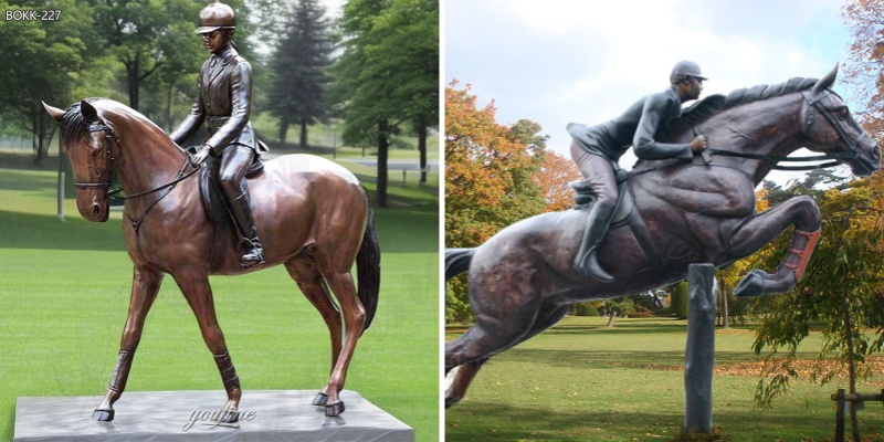 Dressage Horse Statue and Junping Horse Statue