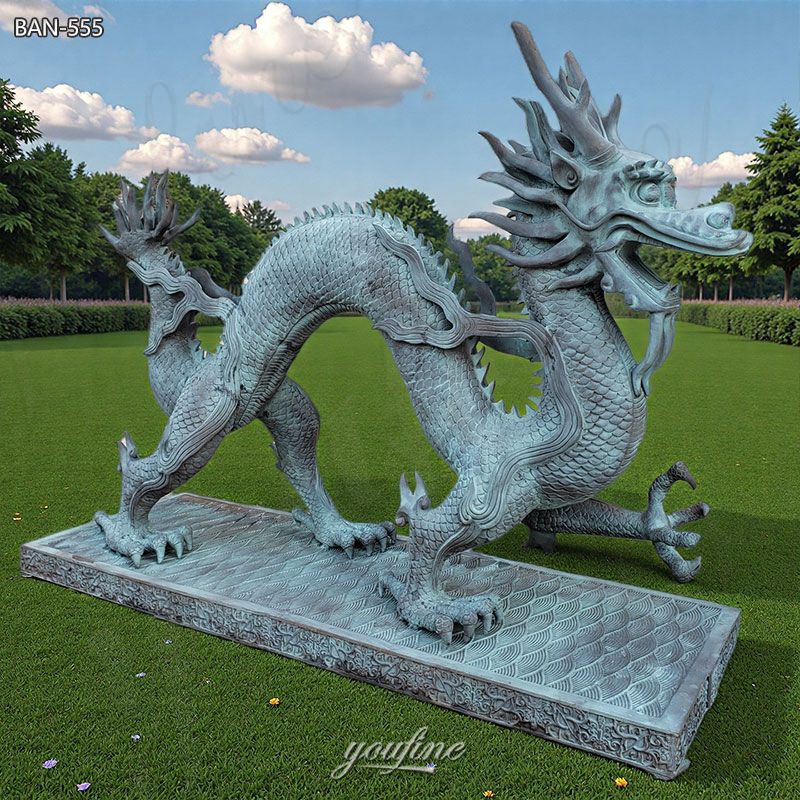 ancient chinese dragon statue