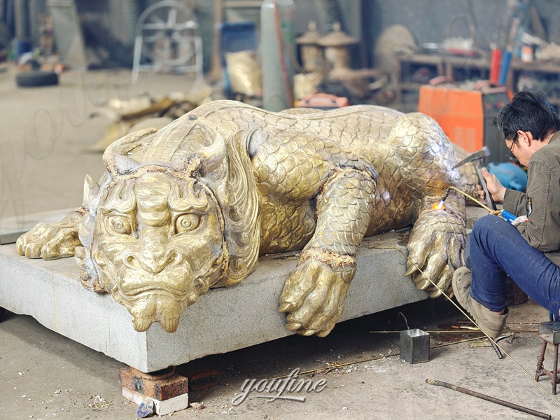 beast sculpture welding process