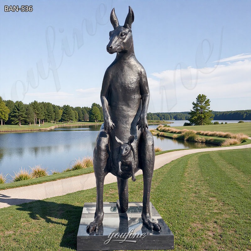 big kangaroo sculpture