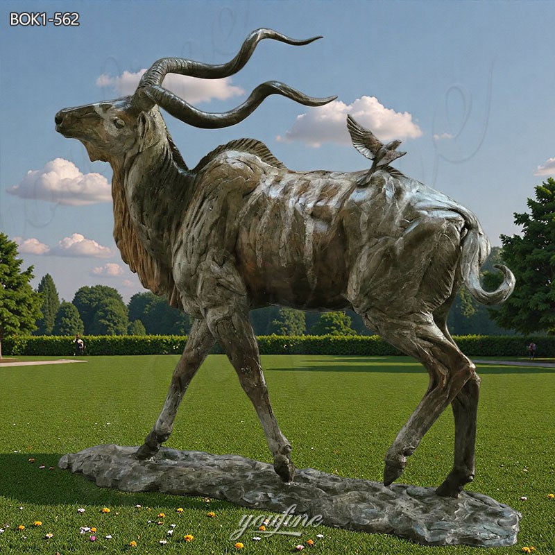 bronze Kudu statue
