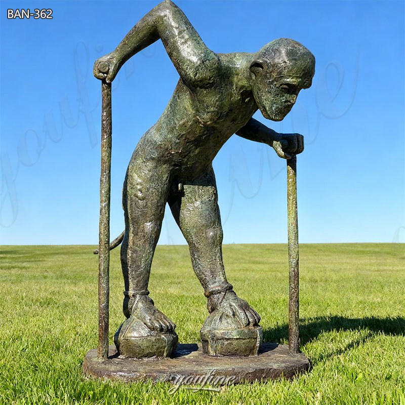 bronze abstract monkey arts
