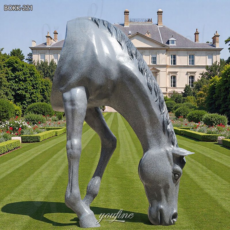 bronze horse bust sculpture