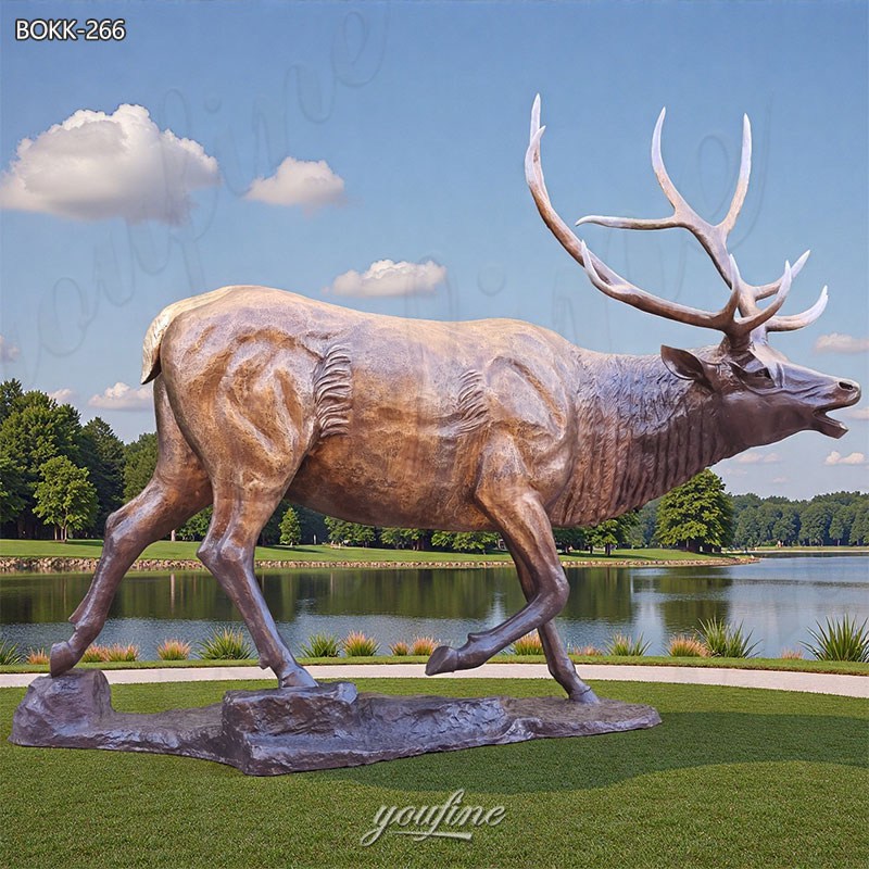 large stag garden sculpture