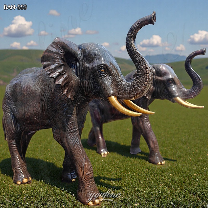 standing elephant statues
