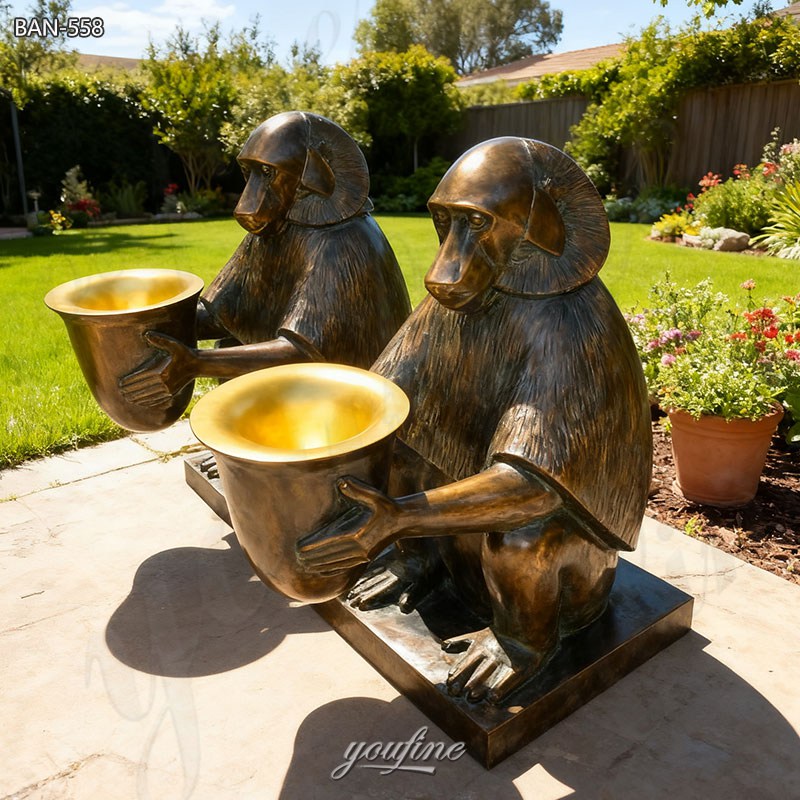 bronze baboon lamps