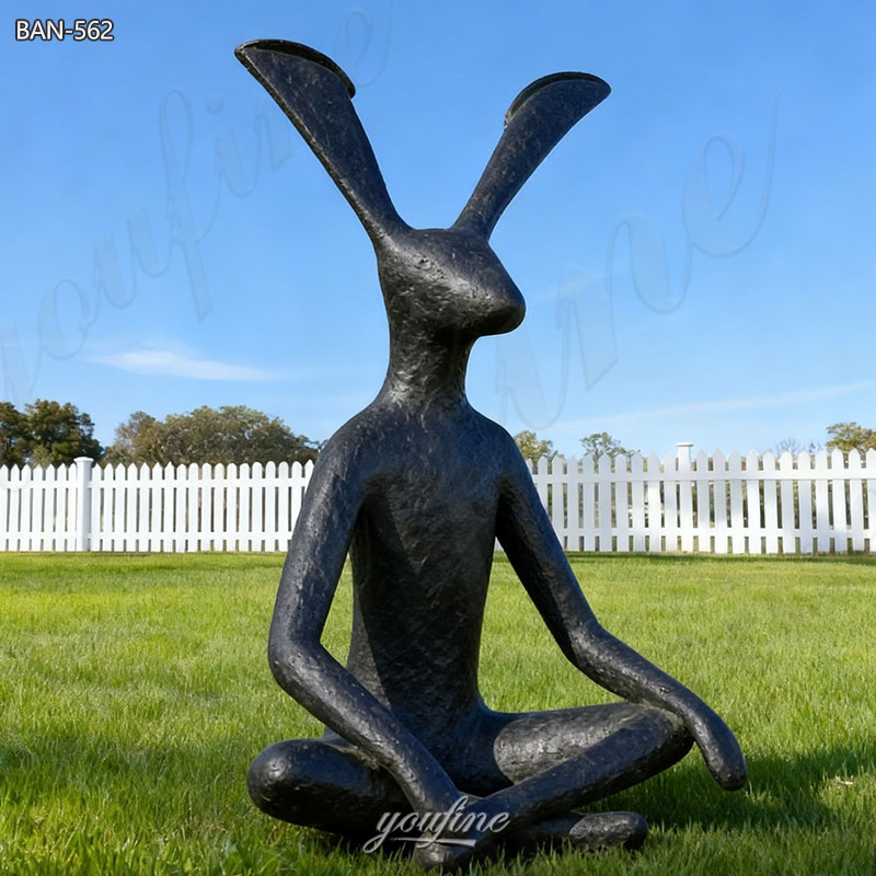 bunny garden statue