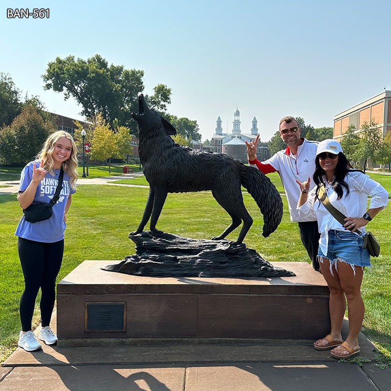 coyote statue for school
