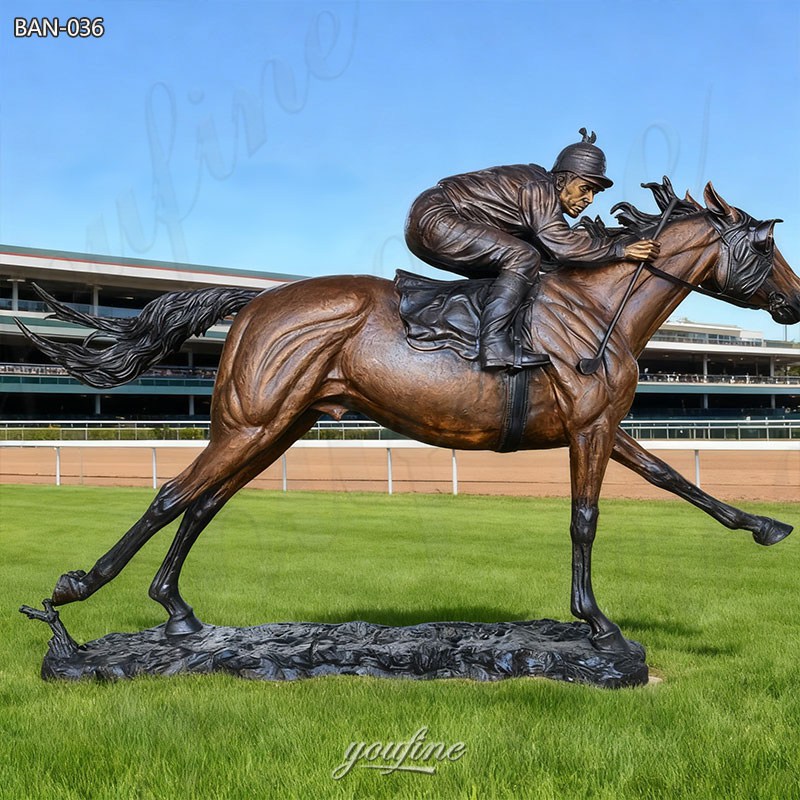 horse and jockey statue