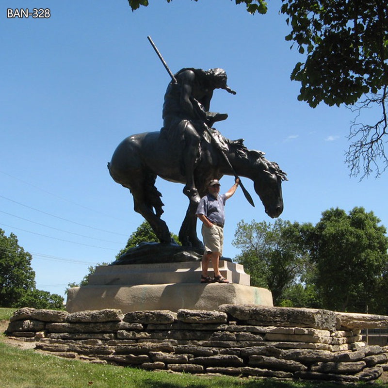 indian statue on horse
