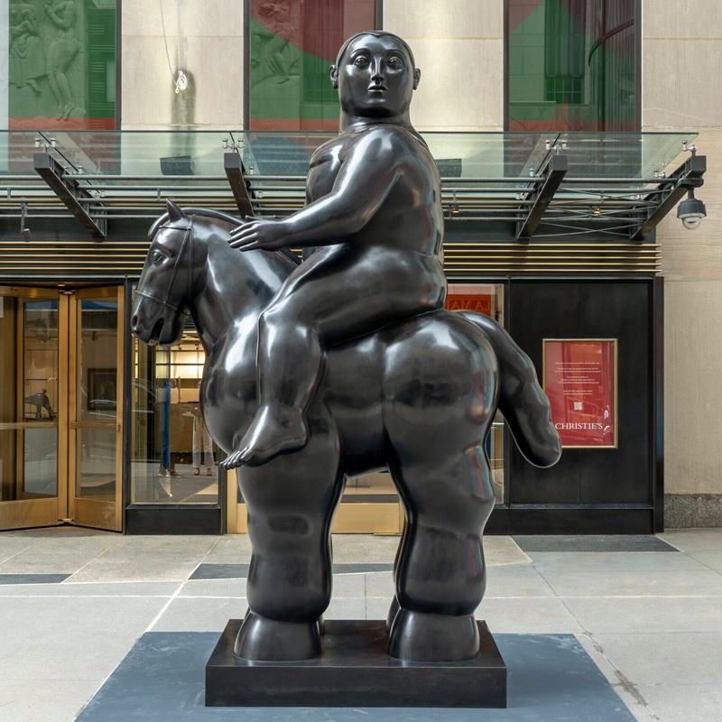 lady on horse statue