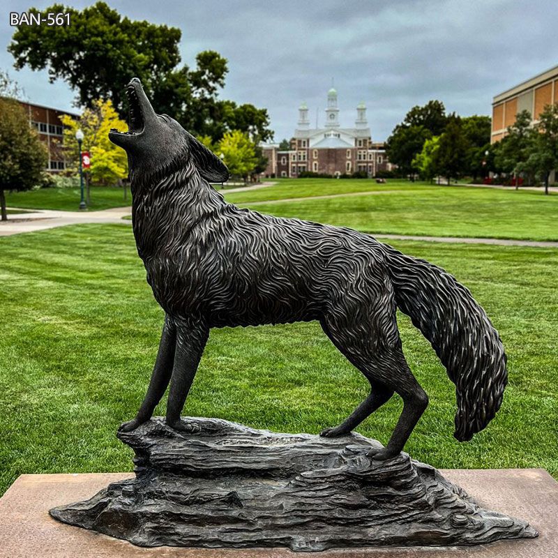 life size coyote sculpture