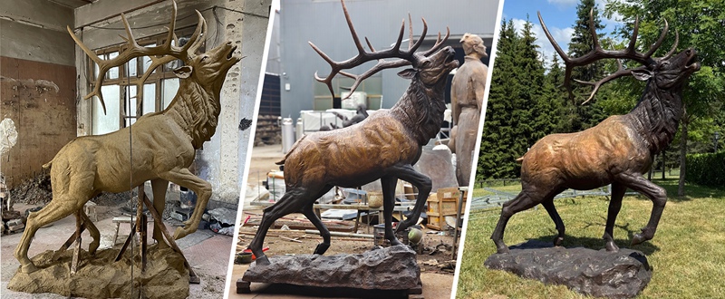 reindeer-statue-from-clay-model-to-feedback