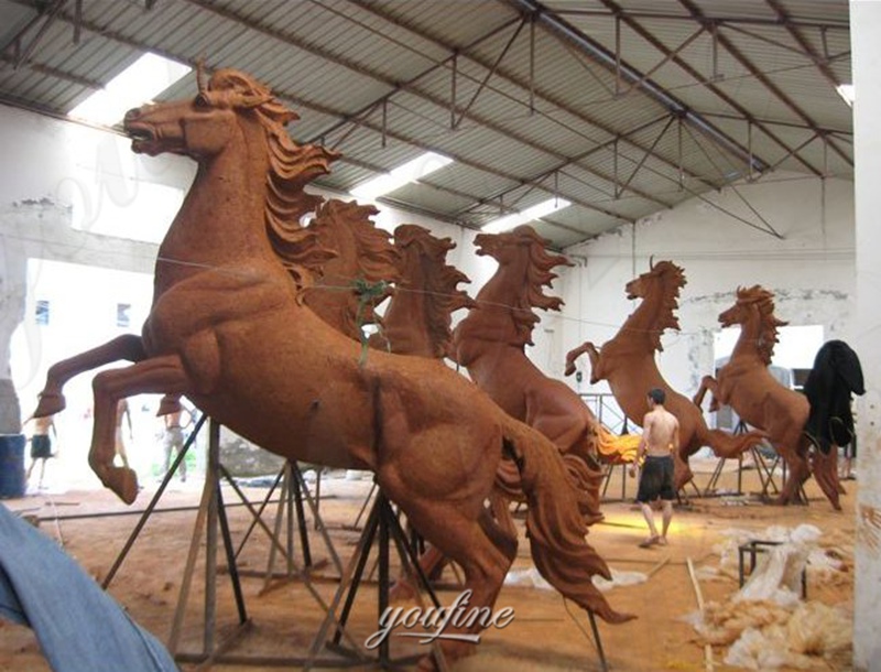 Apollo Chariot sculpture clay model