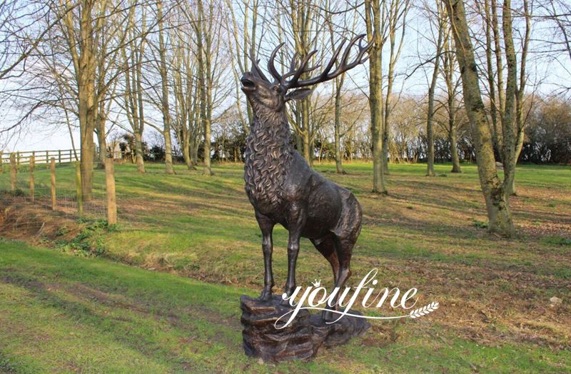 Black Bronze Stag Statue Feedback from YouFine England Customer