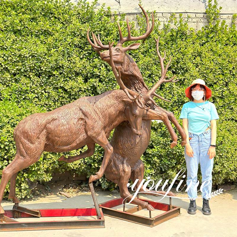 Bronze Life Size Elk Statues 