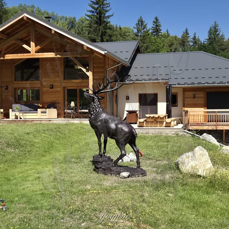 Bronze Stag Statue Feedback from France