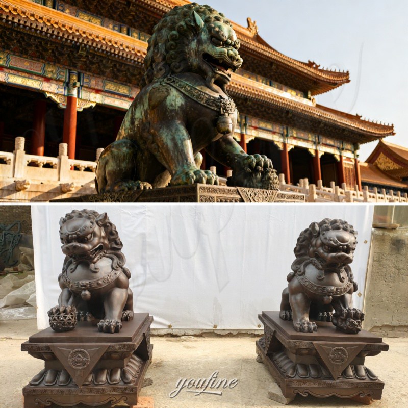 Imperial Palace Bronze Lions & YouFine Chinese Lion Statues