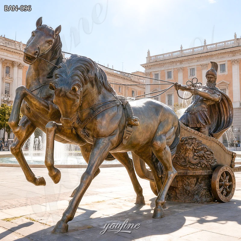 bronze chariot statue