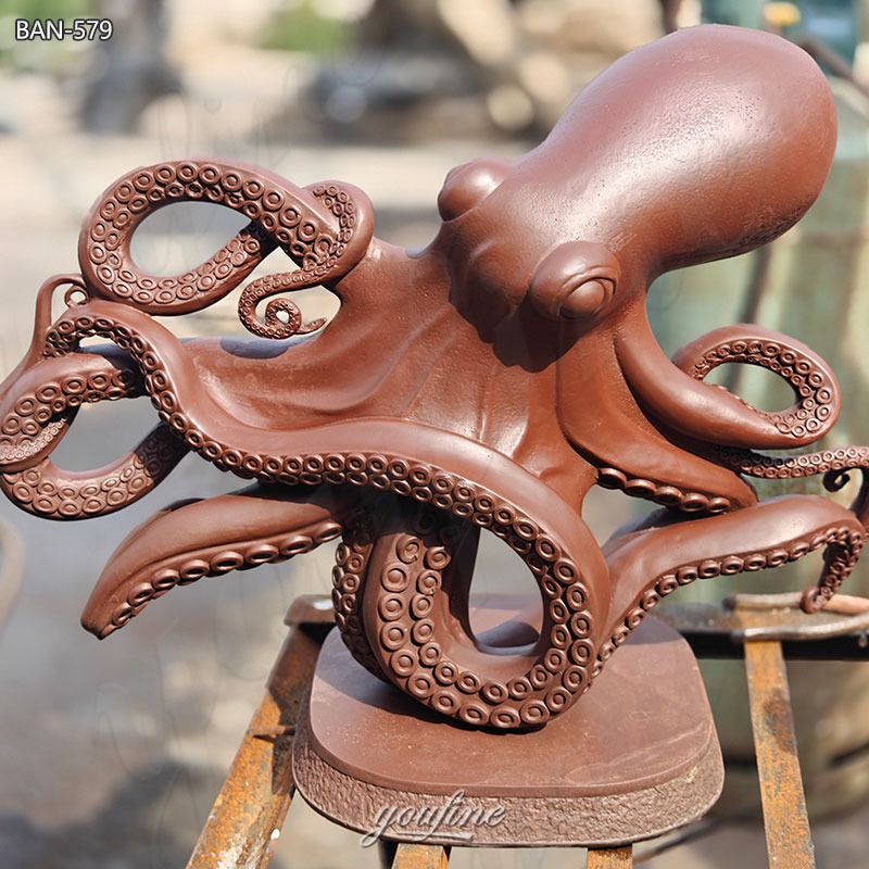 bronze octopus statue