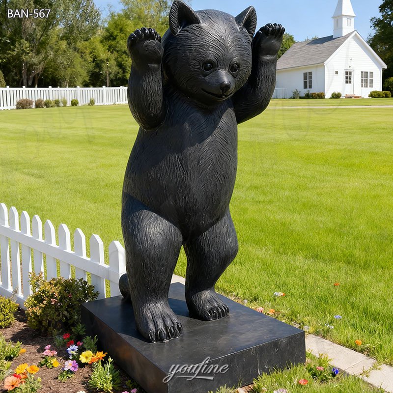 bronze red panda sculpture