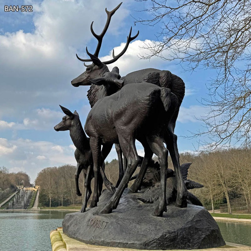 deer and fawn garden sculpture